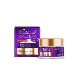 Bielenda CALCIUM + Q10 skoncentrowany multi naprawczy Krem do twarzy przeciwzmarszczkowy 50+ na dzień 50 ml Bielenda CALCIUM + Q10 skoncentrowany multi naprawczy Krem do twarzy przeciwzmarszczkowy 50+ na dzień 50 ml