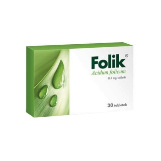 Folik Kwas foliowy 30 tabletek