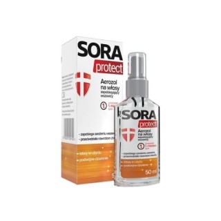 Sora Protect Areozol na włosy zapobiegający wszawicy 50 ml