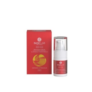 BasicLab Esteticus Emulsyjne Serum do twarzy z 0,3% Czystym Retinolem, 3% Witaminą C i Koenzymem Q10 15 ml