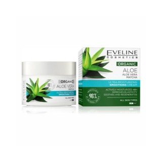 Eveline Organic Aloe Ultranawilżający Krem do twarzy wygładzający 50 ml