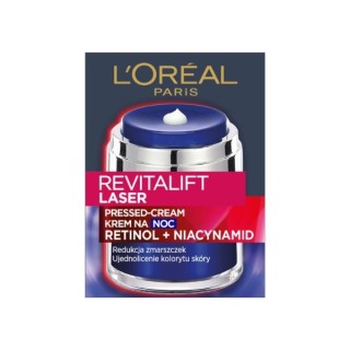 L'oreal Revitalift Laser Pressed-Cream Krem do twarzy redukujący zmarszczki na noc 50 ml