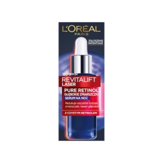 L'oreal Revitalift Laser Pure Retinol Serum do twarzy redukujące zmarszczki na noc 30 ml