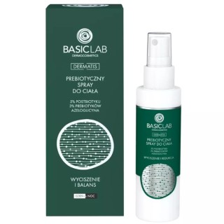 BasicLab Dermatis prebiotyczny Spray do ciała 5% Postbiotyku, 3% Prebiotyków 100 ml