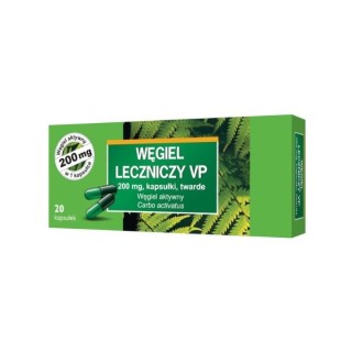 Węgiel leczniczy VP 200mg 20 kapsułek