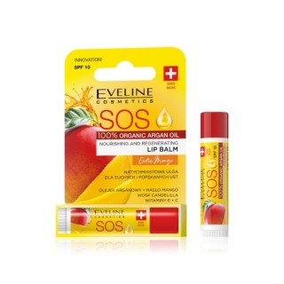 Eveline SOS odżywczo-regenerujący Balsam do ust SPF10 Mango