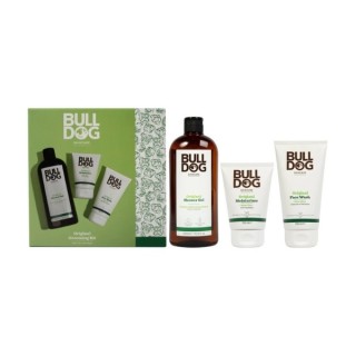 Bulldog Grooming Zestaw do pielęgnacji: Żel pod prysznic 500 ml + Krem do twarzy 100 ml + Żel do mycia twarzy 150 ml