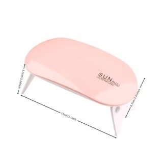 Mini Lampa UV/LED 6W do manicure na USB Pink 1 sztuka