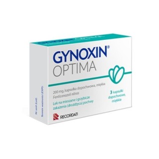 Gynoxin Optima Kapsułki dopochwowe miękkie 0,2g 3 sztuki