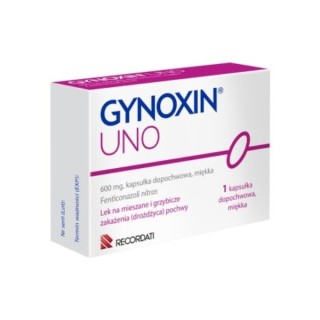 Gynoxin UNO Kapsułka dopochwowa 600mg 1 kapsułka