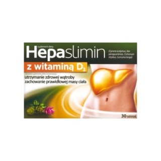 Hepaslimin z witaminą D3 30 tabletek