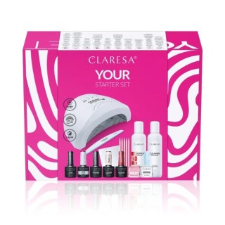 Claresa Zestaw startowy do manicure Your Starter Set  z Lampą UV