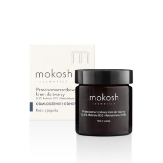 MokoshKrem do twarzy 0,5% Retinolu H10 i Retinoinianu HPR Róża 60 ml