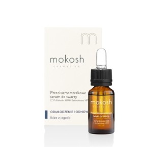 Mokosh  Serum do twarzy 2,5% Retinolu H10 i Retinoinianu Róża 10 ml