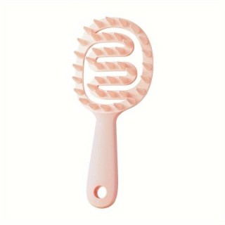 2w1 Szczotka od mycia włosów i masażu skóry głowy Peach Pink 1 sztuka