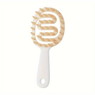 2w1 Szczotka do mycia włosów i masażu skóry głowy Almond White 1 sztuka