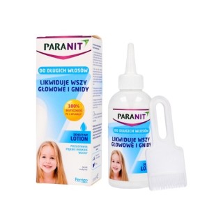 Paranit Sensitive Lotion eliminujacy wszy i gnidy na długich włosach 150 ml