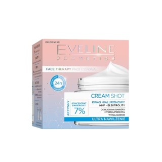Eveline Cream Shot ultra nawilżający Krem do twarzy 7% Koncentrat barierowy 50 ml