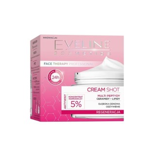 Eveline Cream Shot regenerujący Krem do twarzy 5% Koncentrat naprawczy 50 ml