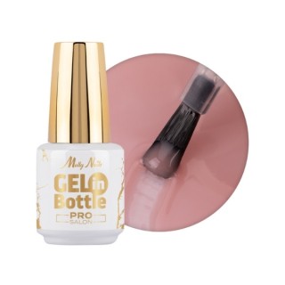 MollyLac Pro Salon Gel in bottle Żel do paznokci w butelce z pędzelkiem wielofunkcyjnym Naked 15 g