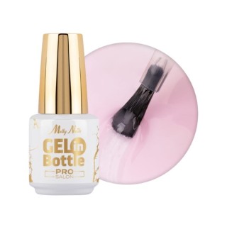 MollyLac Pro Salon Gel in bottle Żel do paznokci w butelce z pędzelkiem wielofunkcyjnym Ice Pink 15 g