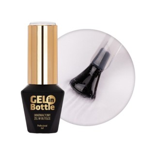 MollyLac Gel in bottle Żel do paznokci w butelce z pędzelkiem wielofunkcyjnym Clear 10 g