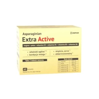 Asparaginian Extra Active 60 tabletek