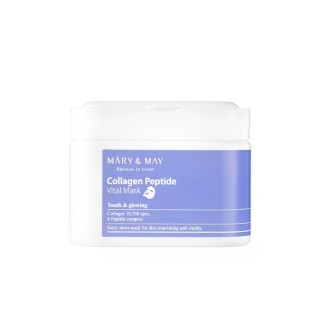 Mary&May Collagen Peptide Vital Mask Zestaw Ujędrniających Maseczek do Twarzy 30 sztuk