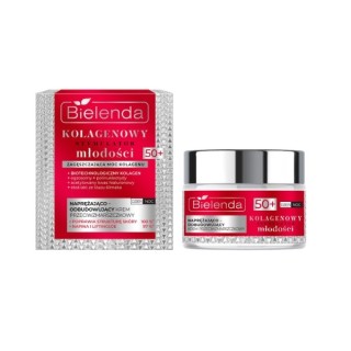 Bielenda Kolagenowy Stymulator Młodości Naprężająco - odbudowujący krem przeciwzmarszczkowy 50+ 50 ml