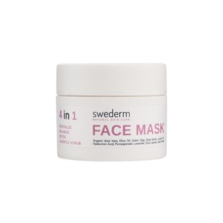 Swederm Maska do twarzy 4w1 rewitalizacja, równowaga, oczyszczanie i delikatne złuszczanie 100 ml Swederm Maska do twarzy 4w1 rewitalizacja, równowaga, oczyszczanie i delikatne złuszczanie 100 ml