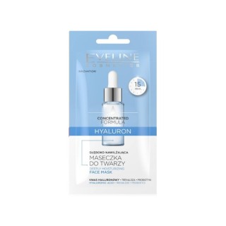 Eveline Concentrated Formula głęboko nawilżająca Maseczka do twarzy Hyaluron 8 ml