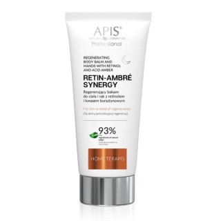 Apis Retin-Ambre Synergy Home Terapis regenerujący Balsam do ciała i rąk z retinolem i kwasem bursztynowym na noc 200 ml