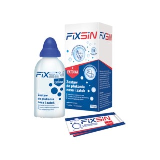 Fixsin Zestaw do płukania zatok i nosa Butelka 240 ml + 15 saszetek