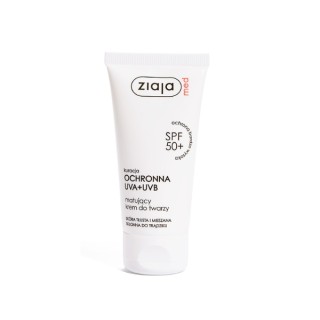 Ziaja Med Kuracja ochronna Krem do twarzy matujący SPF50+ 50 ml