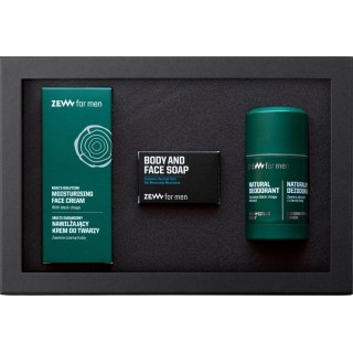 Zew for Men Pakiet dla mężczyzn: Szczotka do brody + Mydło do brody + Mydło do twarzy i ciała + Mydło do twarzy, ciała i włosów