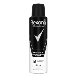 Rexona antyperspirant Men Invisible Black + White 150 ml