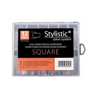 Claresa Stylistic Dual Form Formy do przedłużania paznokci Square 120 sztuk