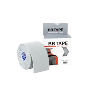 BB Tape Taśma kinezjologiczna Plain Grey 1 sztuka