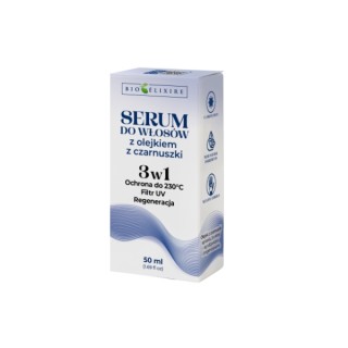 BioElixire 3w1 Serum do włosów Filtr UV Olej z czarnuszki 50 ml