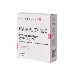 BioElixire Hairplex 2.0 profesjonalny Zabieg odbudowujący Włosy zniszczone 3x50 ml
