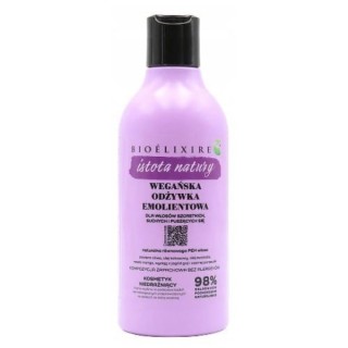 BioElixire Istota Natury wegańska Odżywka emolientowa do włosów suchych 400 ml